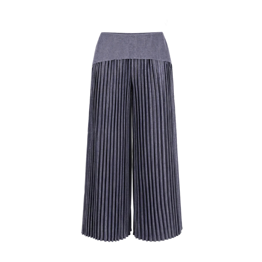 Skirt Waist Pleat Pants